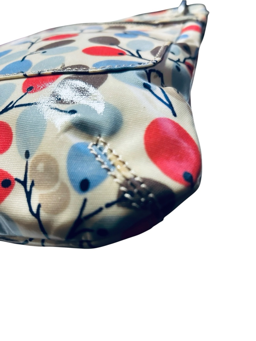 Boden Floral Crossbody Bag Oilcloth Coated Canvas Messenger Adjustable Strap - Picture 9 of 9